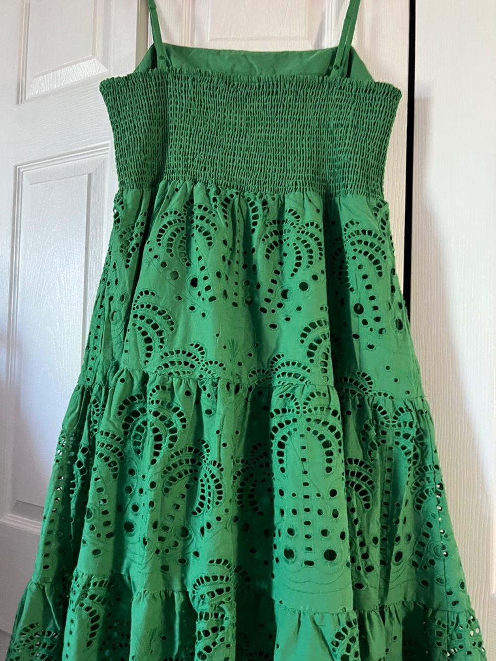 Calypso St. Barth Emerald Green Smocked Dress - Picture 12 of 13
